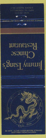 Matchbook Cover - Jimmy Tsang's Chinese Restaurant Pittsburg PA