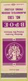 Matchbook Cover - Elks Club McMinnville OR