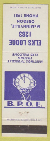 Matchbook Cover - Elks Club McMinnville OR