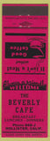 Matchbook Cover - Beverly Cafe Hollister CA low phone #