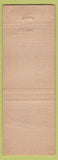 Matchbook Cover - Joe's Steak House Denison IA low phone # WORN motel
