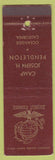 Matchbook Cover - Camp Joseph Pendleton Oceanside CA Marines