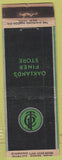 Matchbook Cover - Oakland CA Store DQ