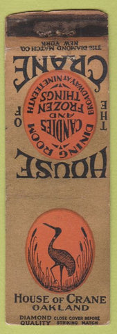 Matchbook Cover - House of Crane Oakland CA DQ