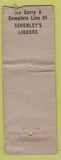 Matchbook Cover - Cut Rate Liquor Store Auburn NE girlie POOR
