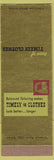 Matchbook Cover - Timely Men's Clothes SAMPLE