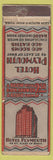 Matchbook Cover - Hotel Plymouth New York City WORN