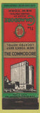 Matchbook Cover - Commodore Hotel New York City