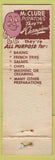 Matchbook Cover - San Luis Valley Potatoes Colorado Monte Vista