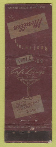 Matchbook Cover - Morillon Restaurant Brooklyn NY WORN