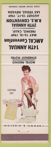 Matchbook Cover - Brown Bigelow Pinup Stardust Las Vegas NV Fresno CA AMCAL