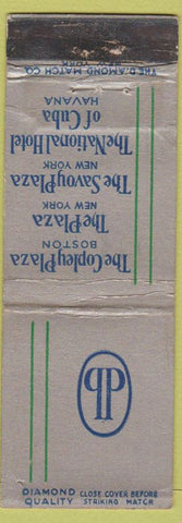 Matchbook Cover - Hotels Havana Cuba New York City Boston DQ