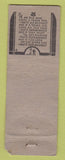 Matchbook Cover Chirnside's Ice Cream Fairbury NE low phone Keg Root Beer pinup