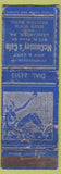 Matchbook Cover - McComsey's Cafe Lancaster PA girlie POOR