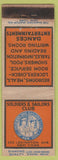 Matchbook Cover - Soldiers & Sailors Club New York City DQ