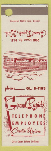 Matchbook Cover - Grand Rapids Telephone Credit Union MI SAMPLE