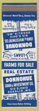 Matchbook Cover - Donnohue Loan Investments Sedalia MO SAMPLE