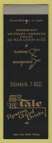 Matchbook Cover - Lion's? Tale Los Angeles CA SAMPLE