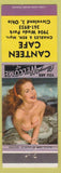 Matchbook Cover - Canteen Cafe Cleveland OH pinup