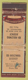 Matchbook Cover - Ed Holzweg Agency Collinsville IL insurance WORN