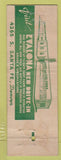Matchbook Cover - Evalona Ice Cream Milk Denver Colorado WORN