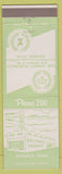 Matchbook Cover - Bob Stanley Drugs Matador TX low phone #