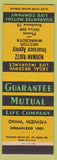 Matchbook Cover - Guarantee Mutual Life Insurance Hector MN low phone #