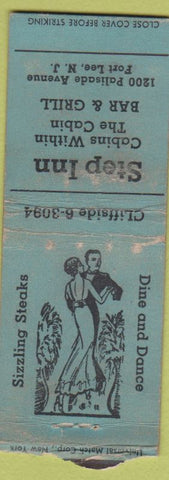 Matchbook Cover - Step Inn Fort Lee NJ girlie BOBTAIL