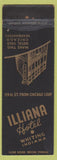 Matchbook Cover - Illiana Hotel Whiting IN SAMPLE
