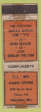 Matchbook Cover - Ill Mo Cigar Store Hannibal MO low phone WORN