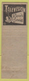 Matchbook Cover - Don Ray TV Service York PA hillbilly