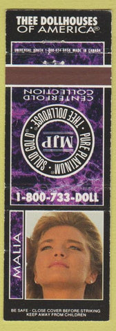 Matchbook Cover - Dollhouse Strip Clubs Malia chain girlie