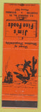Matchbook Cover - Jim's Fine Foods Evanston WY low phone #