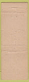 Matchbook Cover - North Webster Tavern North Webster IN low phone #
