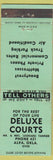 Matchbook Cover - Deluxe Courts Alva OK low phone #
