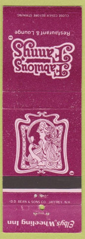 Matchbook Cover - Fabulous Fanny's Restaurant Elby's Wheeling WV girlie
