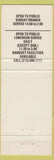 Matchbook Cover - Elks Lodge Whittier CA
