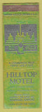 Matchbook Cover - Hilltop Motel Wamego KS low phone #