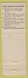 Matchbook Cover - Hilltop Motel Wamego KS low phone #