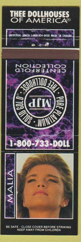 Matchbook Cover - Dollhouse Strip Clubs Malia chain girlie