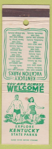Matchbook Cover - Kentucky State Parks Frankfort KY girlie WEAR