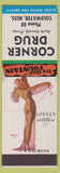 Matchbook Cover - Corner Drug Coldwater MS low phone pinup SAMPLE