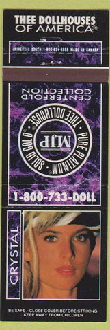 Matchbook Cover - Dollhouse Strip Clubs Crystal chain girlie
