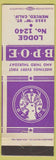 Matchbook Cover - Elks Club Merced CA