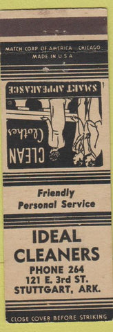 Matchbook Cover - Ideal Cleaners Stuttgart AR girlie