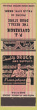 Matchbook Cover - PJ Caverzagie Rexall drugs Falls City NE low phone #