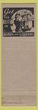 Matchbook Cover - PJ Caverzagie Rexall drugs Falls City NE low phone #