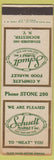 Matchbook Cover - Schudt Market Rochester NY low phone #