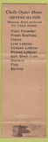 Matchbook Cover - Chello Oyster House Guilford CT