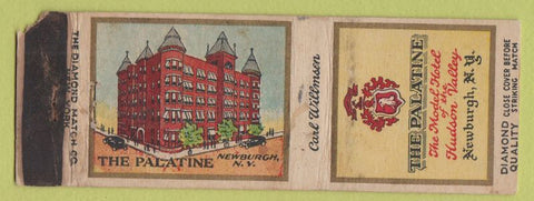 Matchbook Cover - The Palatine Newburgh NY DQ STRIKER DAMAGE LOSS